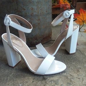 Classic white high heels